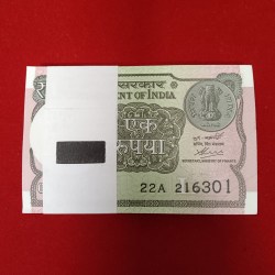 One Rs Rare Full Bundle Finance Secretary Atanu Chakraborty Year 2020 Gem Bunc Condition 216301