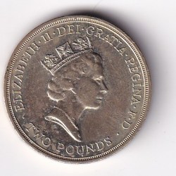 Alternative view of United Kingdom 2 Pounds 1989 (Elizabeth II Claim of Right) Commemorative Coin #D-217