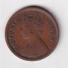 British India 1/2 Pice 1862 Victoria High Grade Coin #D-231 - Image 2