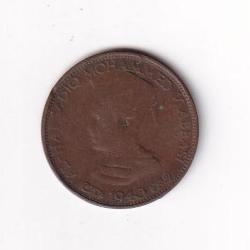 Indian Princely states (Bahawalpur) ½ Pice 1940 Sadiq Mohammed Khan V Rare Coin #D-234