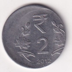 2 Rupees SHIFTING ERROR 2012 Coin # Z-11
