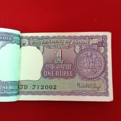 Alternative view of One Rs Big Coin Rare Full Bundle Finance Minister Manmohan Singh Unc Condition 1976 Year 712001