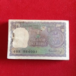 One Rs Big Coin Rare Full Bundle Finance Minister Manmohan Singh 1980 Year 984001