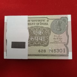 One Rs Full Bundle Finance SECRETARY Subhash Garg Year 2019 Gem Bunc Condition 745301