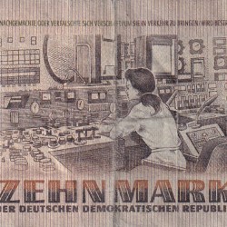 Alternative view of Germany 10 Mark (1971-1985) Rare Bank Note #B-2