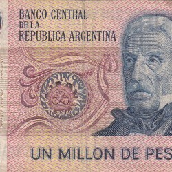 Argentina 1 000 000 Pesos Rare Bank Note #B-2