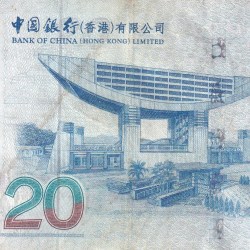 Alternative view of China › Hong Kong 20 Dollars Bank of China RARE NOTE