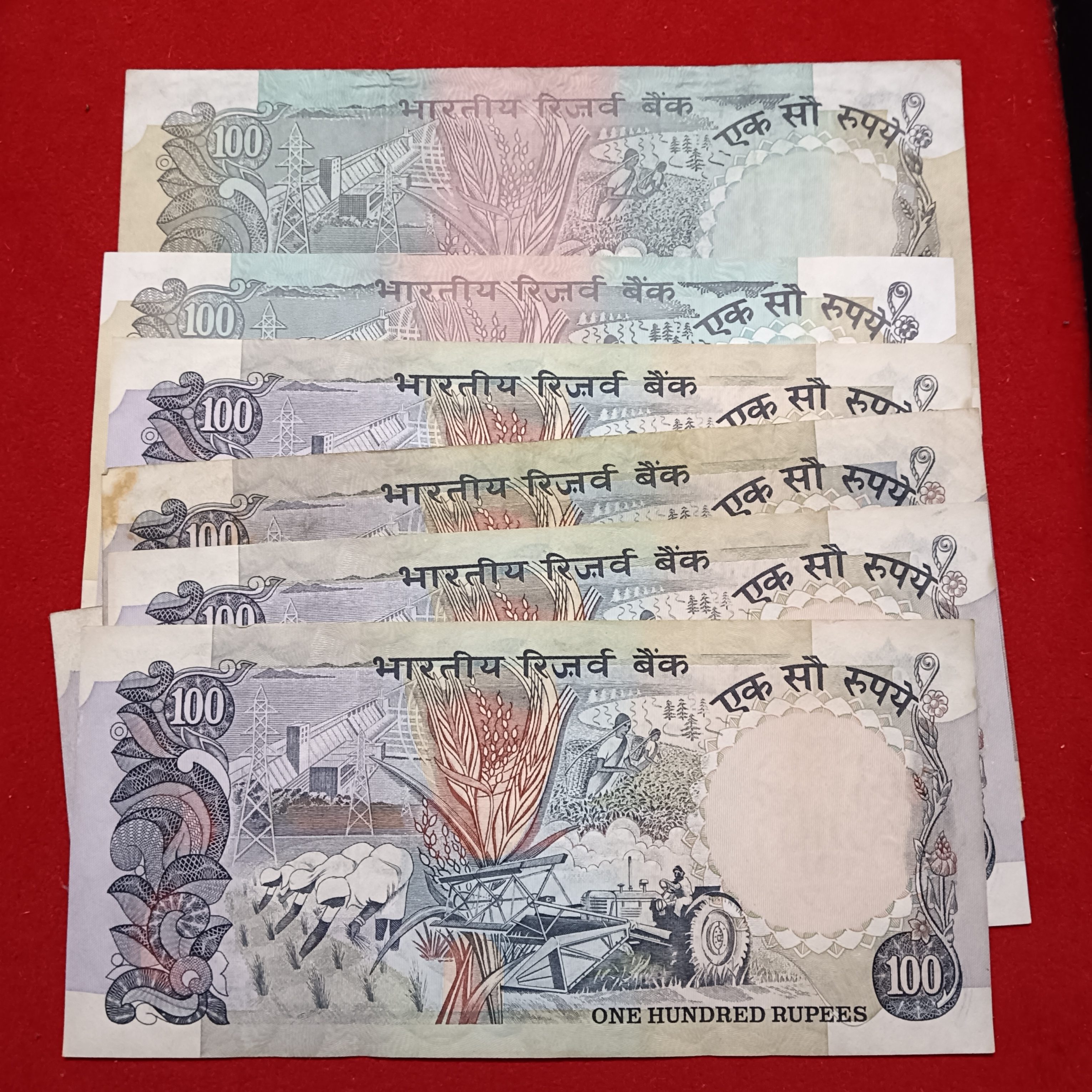 100 Rs Rare Cobalt Issue Notes Governor RN Malhotra or C Rangarajan 13 Pcs Given Sku 24 - Image 4