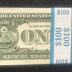 Alternative view of AMERICA 1 DOLLAR RARE GEM UNC SERIAL PACKET