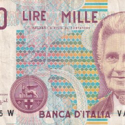 Italy 1000 Lire (Montessori) Bank Note