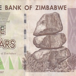 Zimbabwe 5 Dollar Rare Note