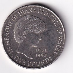 United Kingdom 5 Pounds 1999 (Elizabeth II Diana, Princess of Wales) UNC Commemorative Coin#D-246