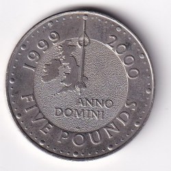 United Kingdom 5 Pounds 1999-2000 (Elizabeth II Millennium) UNC Commemorative Coin#D-249