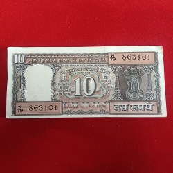 Ten Rs Rare Black Boat Full Bundle Governor RN Malhotra UNC Condition 863101