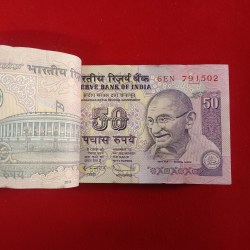 Alternative view of 50 Rs Rare Old Parliament Full Bundle Governor D Subbarao 2011 Year 791501