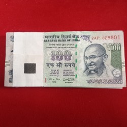 100 Rs Old Rare Full Bundle Governor Urjit Patel Unc Condition 2016 Year 628501