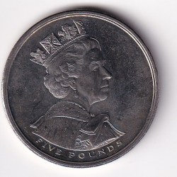 Alternative view of United Kingdom 5 Pounds 2002 (Elizabeth II Golden Jubilee) UNC Commemorative Coin#Z-19