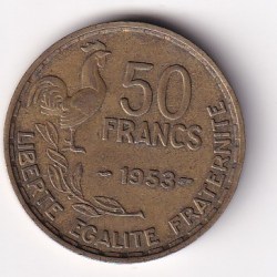 France 50 Francs 1953 Coin#Z-34