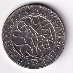United Kingdom 5 Pounds 2003 Elizabeth II (Coronation Jubilee) UNC Commemorative Coin#Z-23