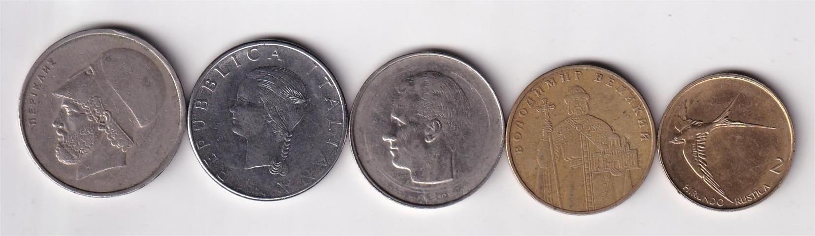 5 Different Countries Commemorative Coin (5 PCS) Coin Set#Z-24