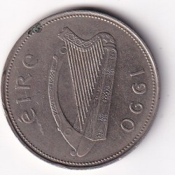 Ireland (1 Punt / 1 Pound) 1990 Coin#Z-26