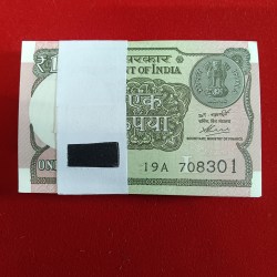 One Rs Rare Full Bundle Finance Secretary Atanu Chakraborty Year 2020 Gem Bunc Condition 708301