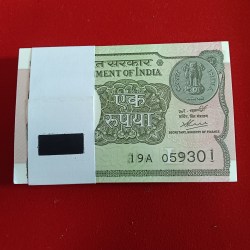 One Rs Rare Full Bundle Finance Secretary Atanu Chakraborty Year 2020 Gem Bunc Condition 059301