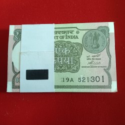 One Rs Rare Full Bundle Finance Secretary Atanu Chakraborty Year 2020 Gem Bunc Condition 521301