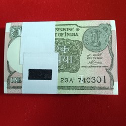 One Rs Rare Full Bundle Finance Secretary Atanu Chakraborty Year 2020 Gem Bunc Condition 740301