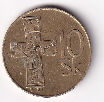 Slovakia 10 Korun Rare Coin #Z-42 - Image 2