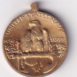 Alternative view of UNITED STATE NAVY FOR OCCUPATION SERVICE RARE MEDAL # Z-40