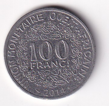 Western African States 100 Francs CFA Rare Coin #Z-43