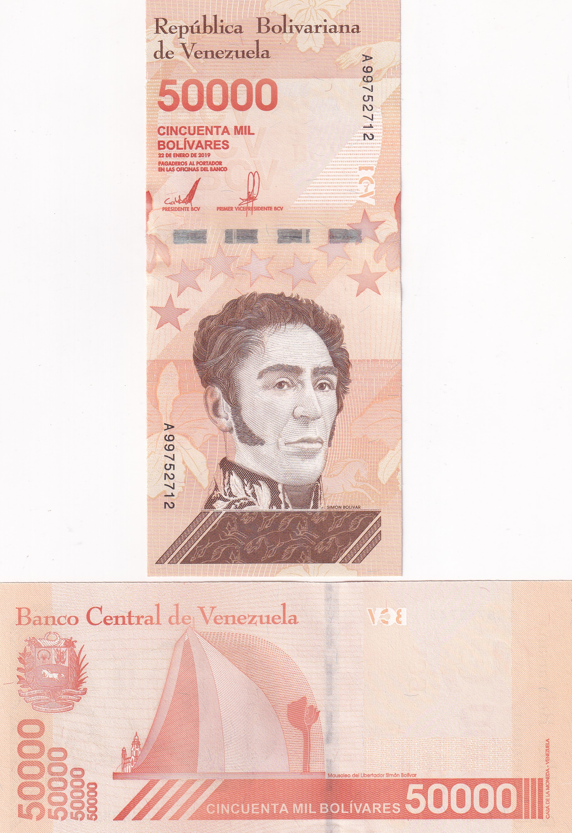Venezuela 50000 Bolívares GEM UNC RARE NOTE
