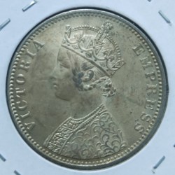 Alternative view of One Rupee VICTORIA EMPRESS YEAR 1900 BOMBAY MINT