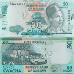Malawi 50 kwacha GEM UNC Rare Note