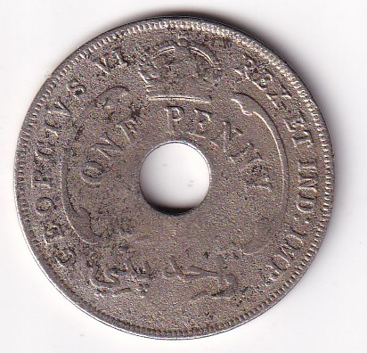 British West Africa 1 Penny - George VI Rare Coin #Z-79 - Image 2
