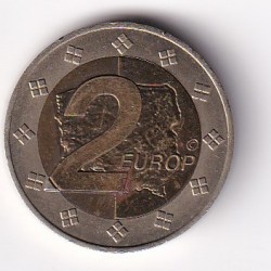 Alternative view of Polonia 2 Europ 2006 Bimetallic Pattern Coin #Z-84