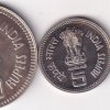 JAWAHARLAL NEHRU RARE COMMEMORATIVE UNC (3 COIN SET) INCLUDING 1 SILVER COIN - Image 2