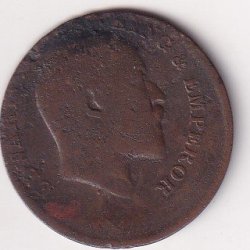 India - British ¼ Anna 1910 - Edward VII RARE (ERROR COIN)