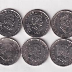 Alternative view of Canada 6 Different Coin Set (6 Pcs Lott) #Z-85