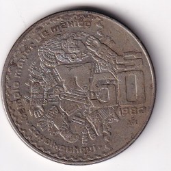 Mexico 50 Pesos 1982 (Coyolxauhqui) Commemorative Coin #Z-86