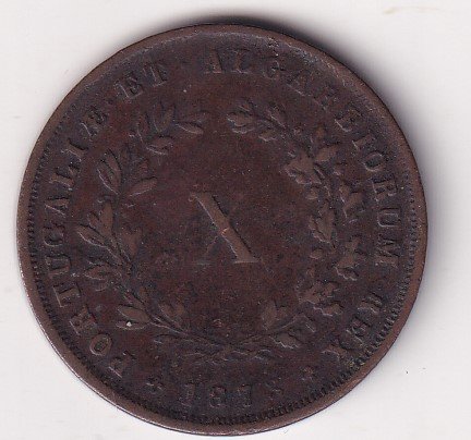 Portugal 10 Réis 1873- Maria II Rare Coin