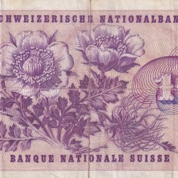 Alternative view of Switzerland 10 Francs (5th series) Rare Note #B-2