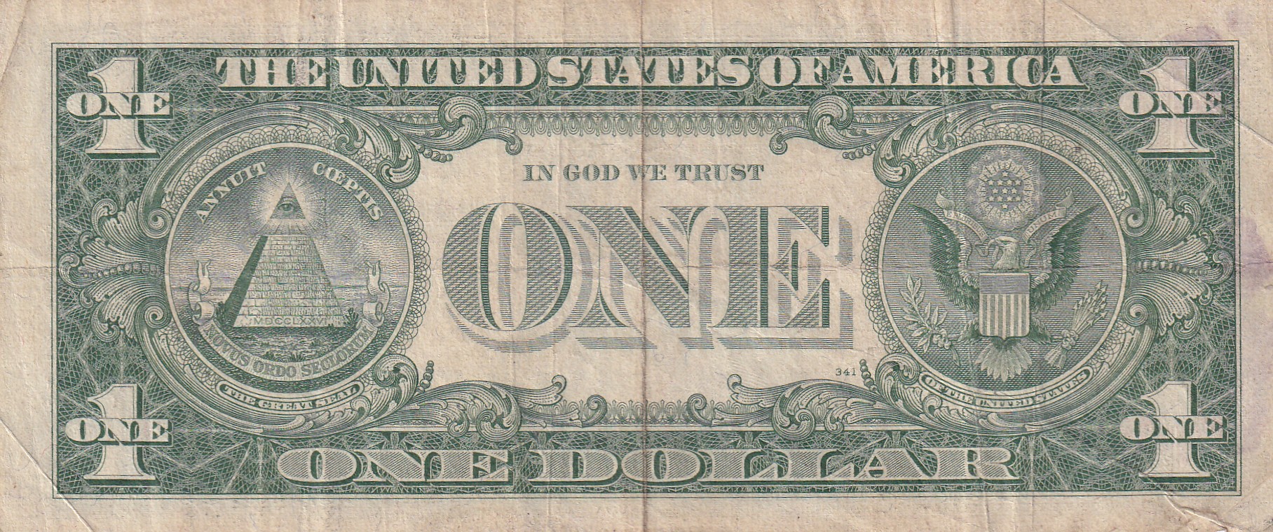 United States 1 Dollar (1957) Silver Certificate, Blue Seal Rare World Note #B2 - Image 2