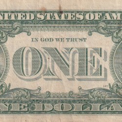 Alternative view of United States 1 Dollar (1957) Silver Certificate, Blue Seal Rare World Note #B2