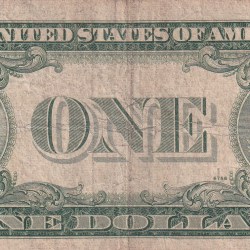 Alternative view of United States 1 Dollar (1935) Silver Certificate, Blue Seal Rare World Note #B2