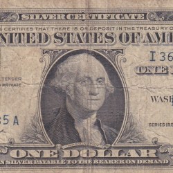 United States 1 Dollar (1957) Silver Certificate, Blue Seal Rare World Note #B2