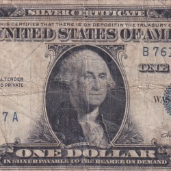 United States 1 Dollar (1935) Silver Certificate, Blue Seal Rare World Note #B2