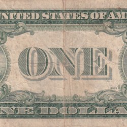 Alternative view of United States 1 Dollar (1935) Silver Certificate, Blue Seal Rare World Note #B2