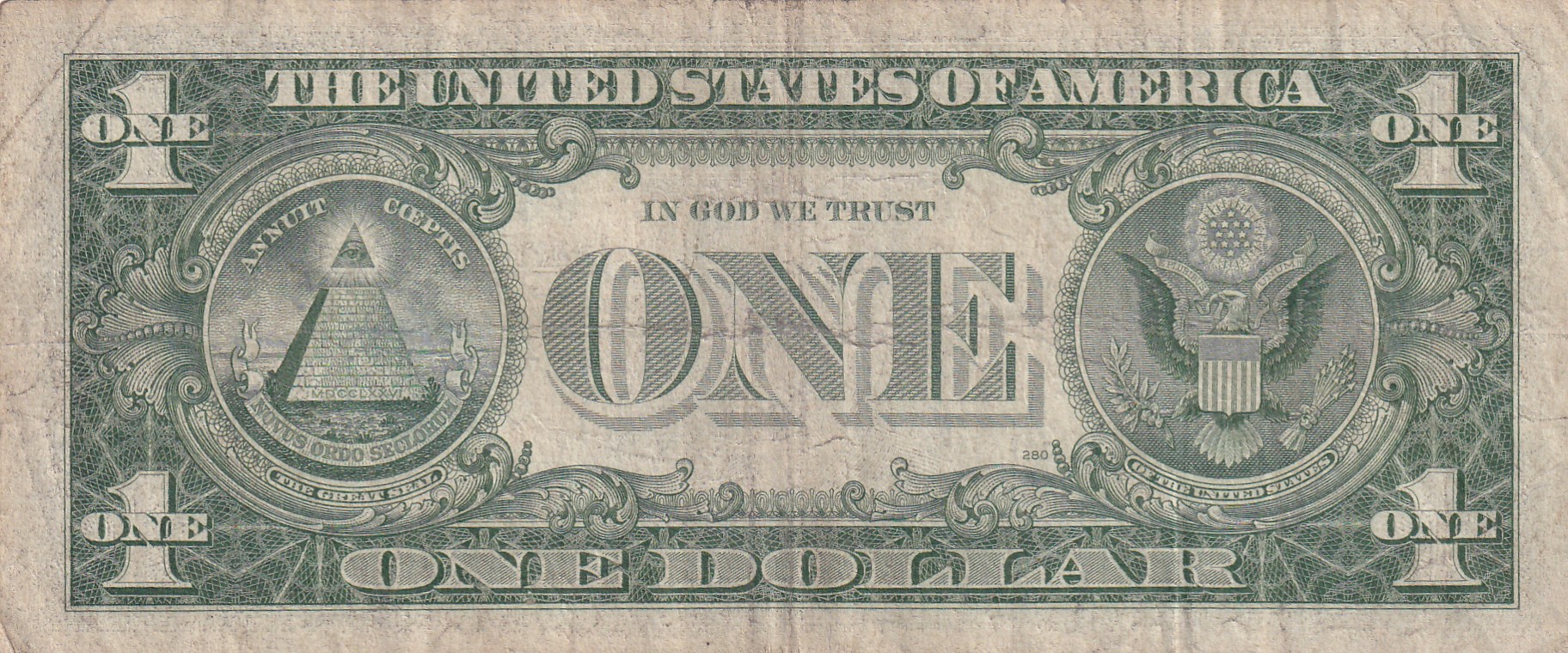 United States 1 Dollar (1957) Silver Certificate, Blue Seal Rare World Note #B2 - Image 2